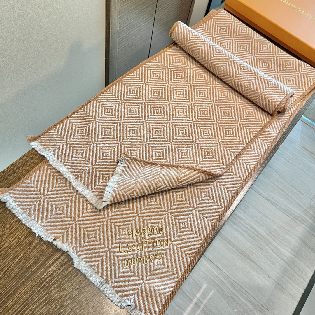 L0vis Vvtt0n scarf 35x200cm 100% cashmere