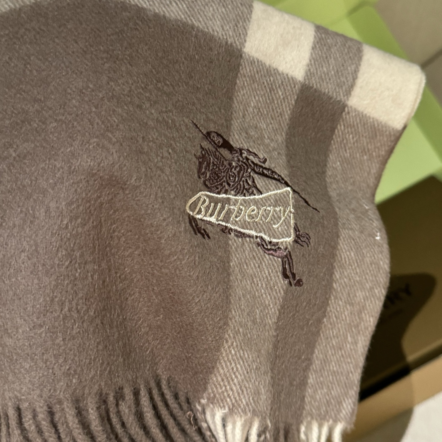 Bv*b*rry scarf 30x180cm 100% lambswool