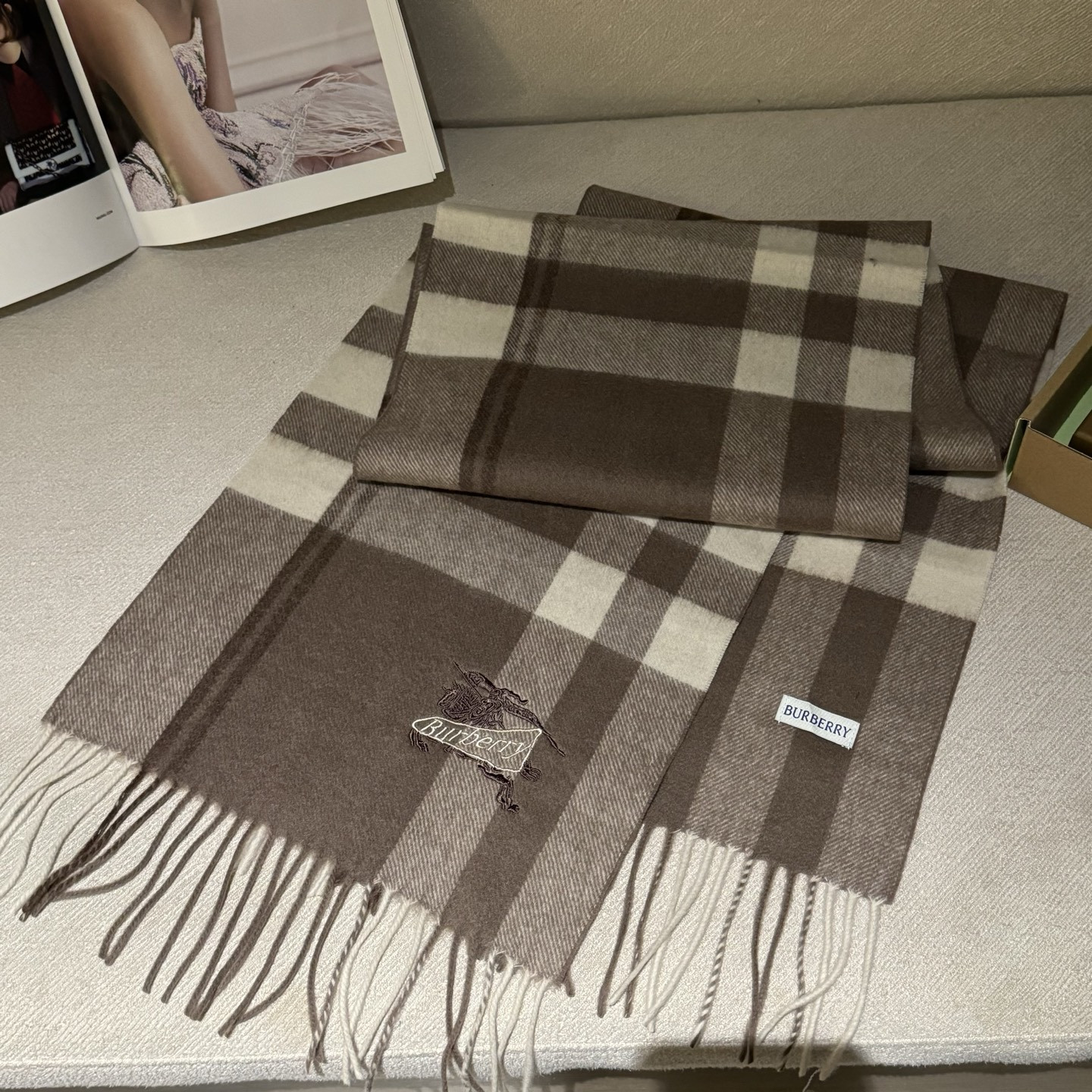 Bv*b*rry scarf 30x180cm 100% lambswool