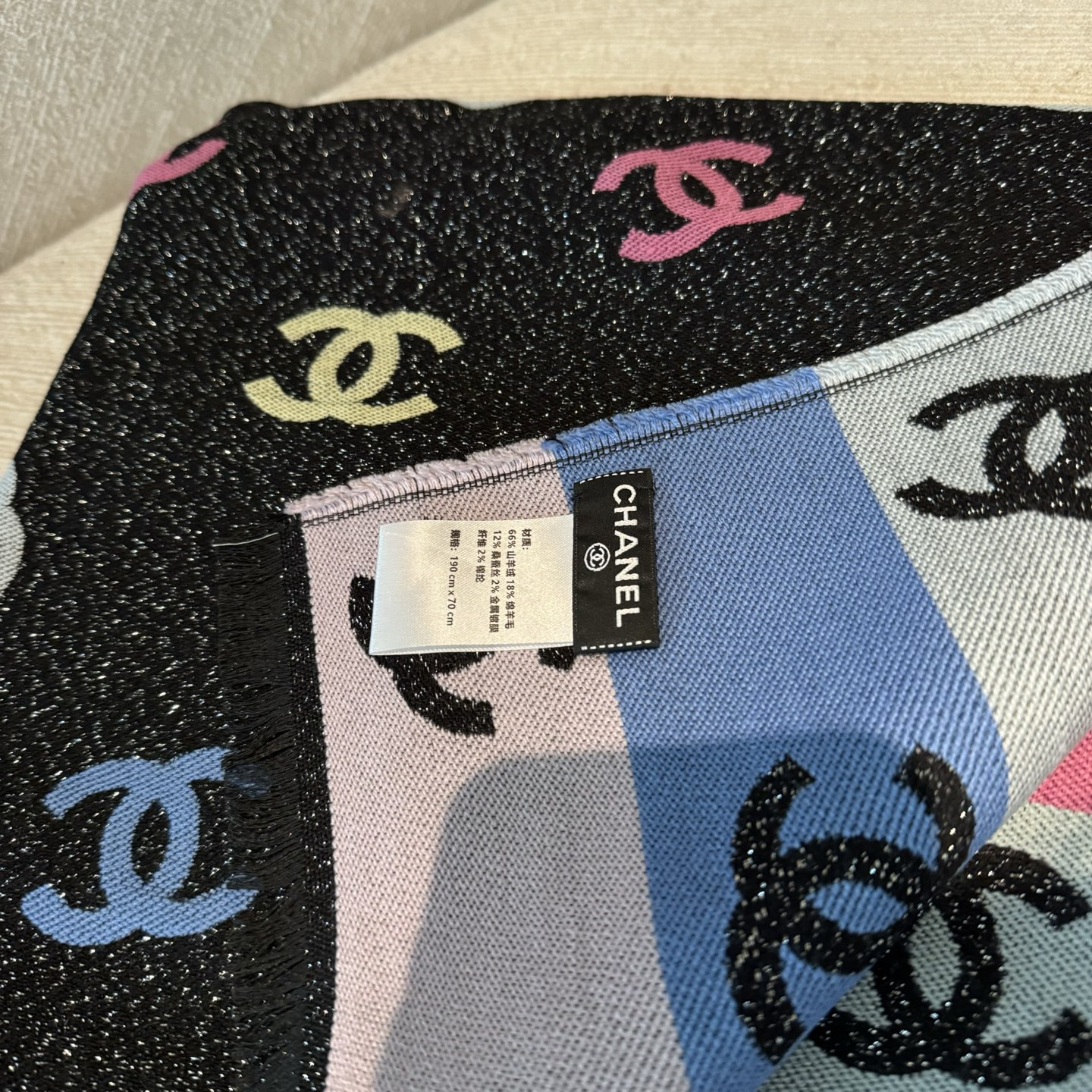 Ch**el scarf 70x180cm