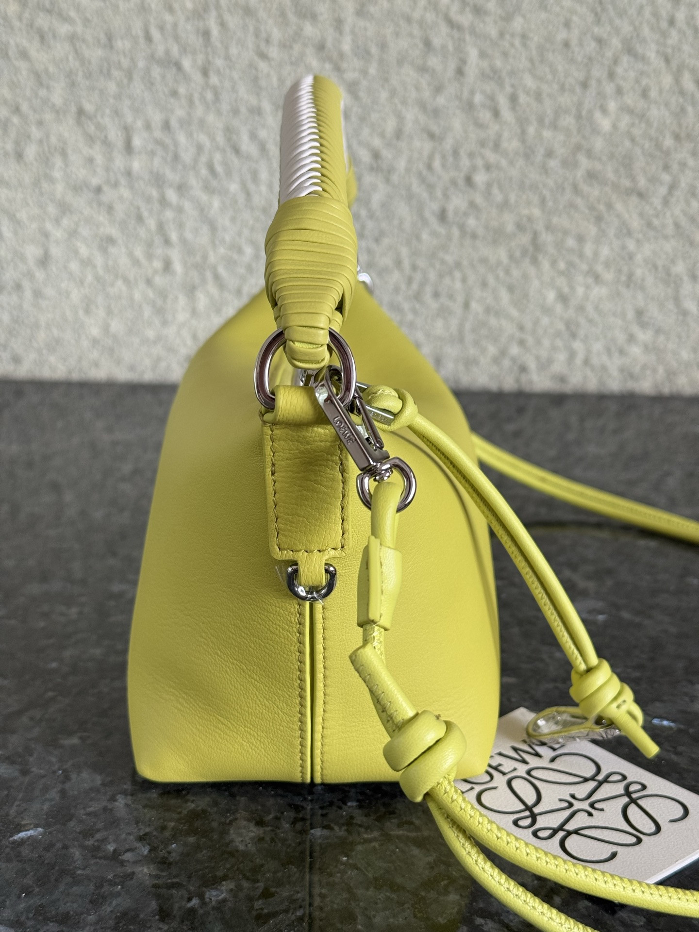 L0ew* Cala Mini Bag in Mellow Nappa Lambskin 13x26x10cm